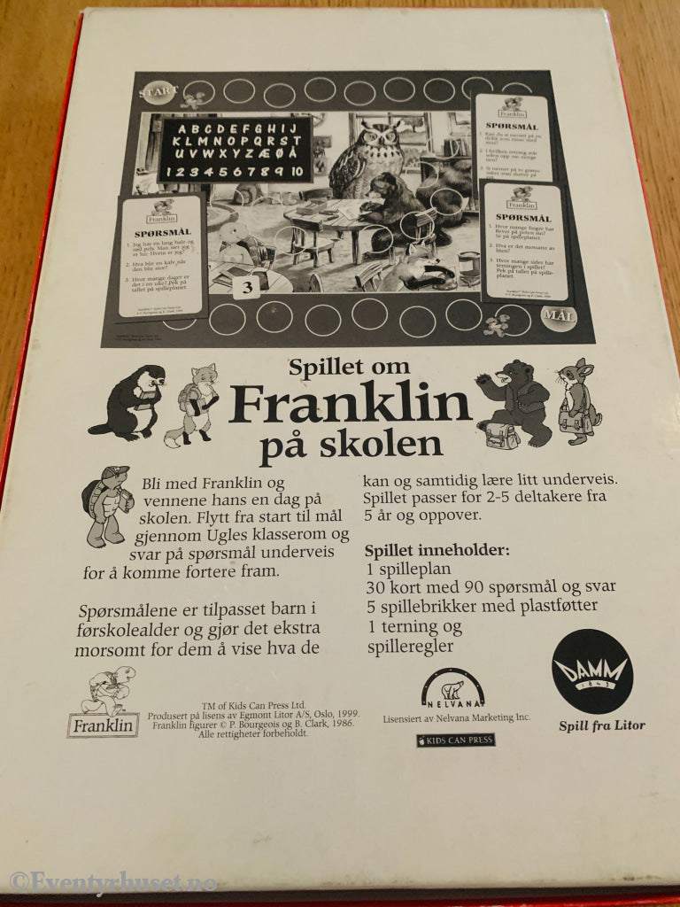 Spillet om Franklin på skolen. 2004. Brettspill.