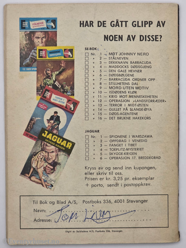Spion 13. April 1976. Fugleskremslet. Hefte.