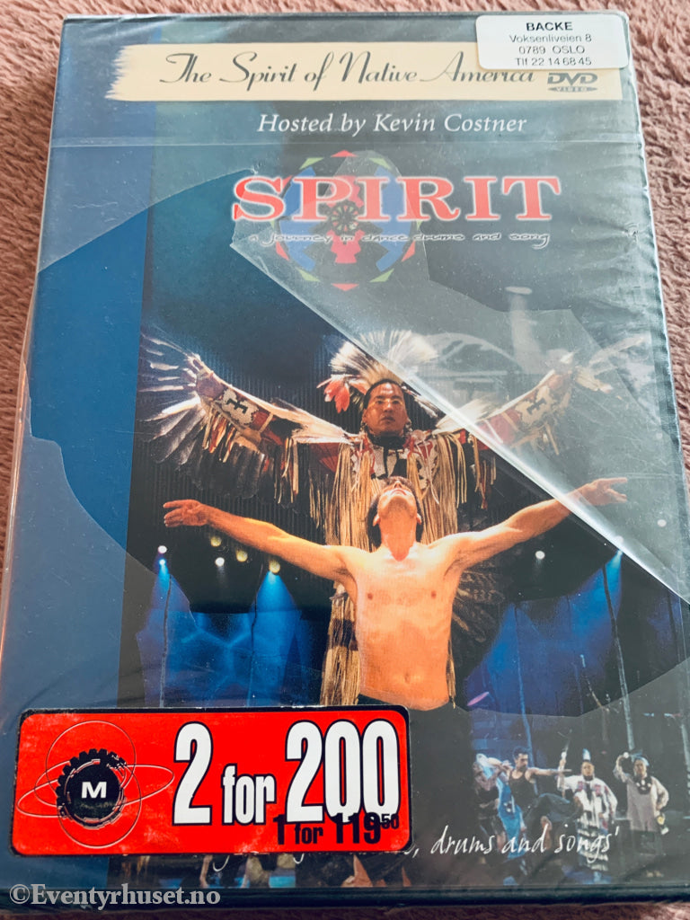 Spirit: The Journey of Native American Music (1998). DVD. Ny i plast!