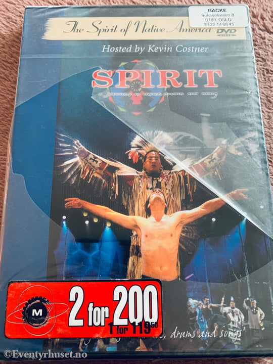 Spirit: The Journey of Native American Music (1998). DVD. Ny i plast!