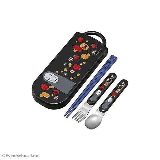 Spirited Away Chopsticks & Spoon & Fork Set No Face & Lantern Home & Gifts