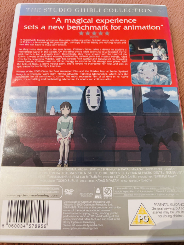 Spirited Away. DVD.