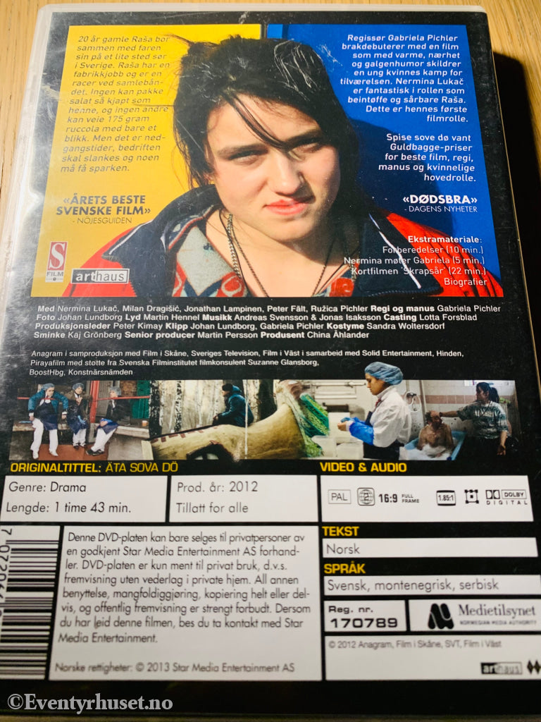 Spise Sove Dø. 2012. Dvd. Dvd