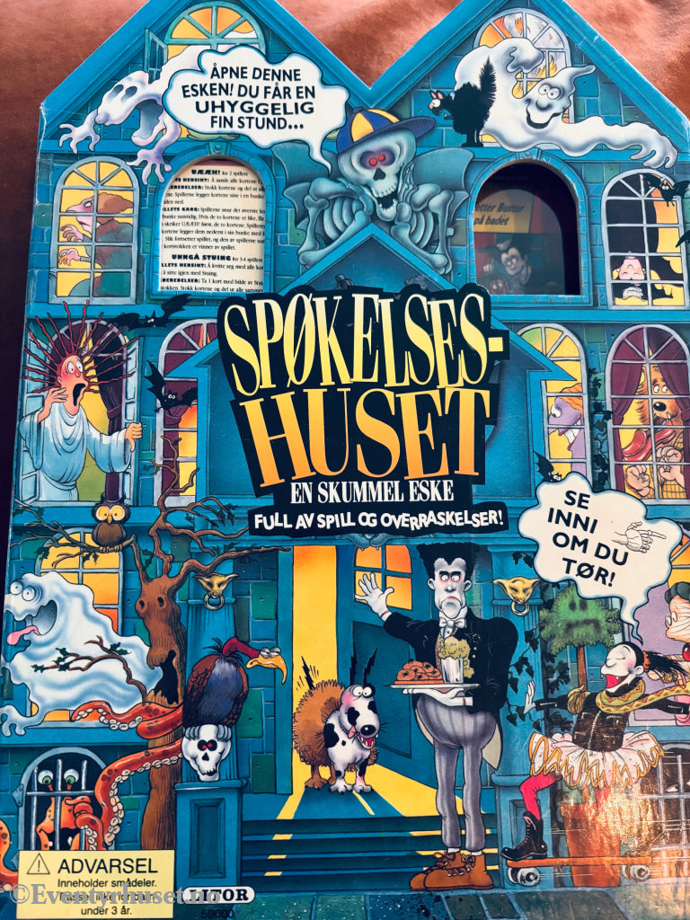 Spøkelseshuset – En skummel eske. Brettspill. Ikke komplett.