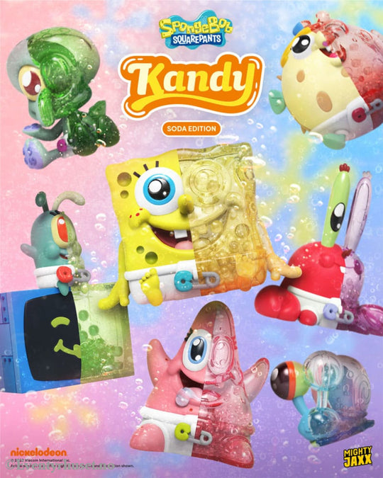 Spongebob Squarepants Blind Box Kandy x Jason Freeny Collection Spongebob (Soda Edition) Display (6) Collectibles
