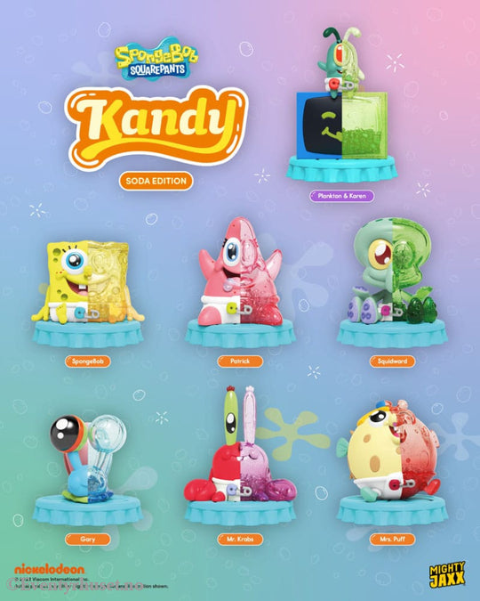 Spongebob Squarepants Blind Box Kandy x Jason Freeny Collection Spongebob (Soda Edition) Display (6) Collectibles