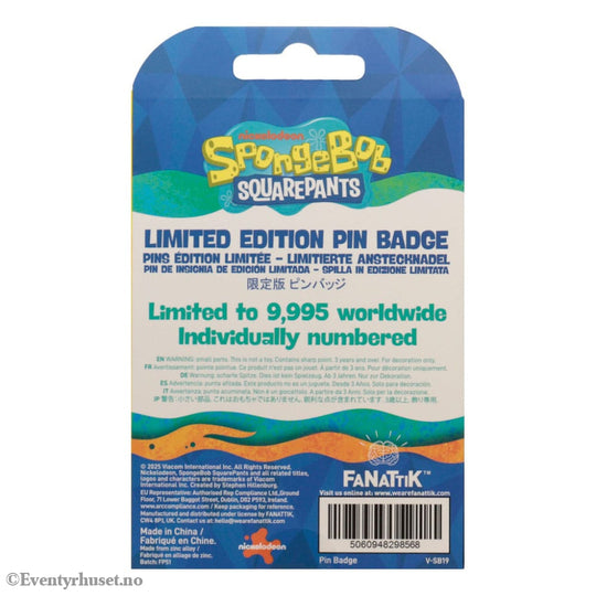 Spongebob Squarepants Pin Badge Rainbow Limited Edition Fashion & Accessories