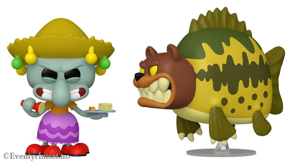 SpongeBob SquarePants POP! Animation Vinyl Figure 2-Pack Squidward & Sea Bear 9 cm Collectibles
