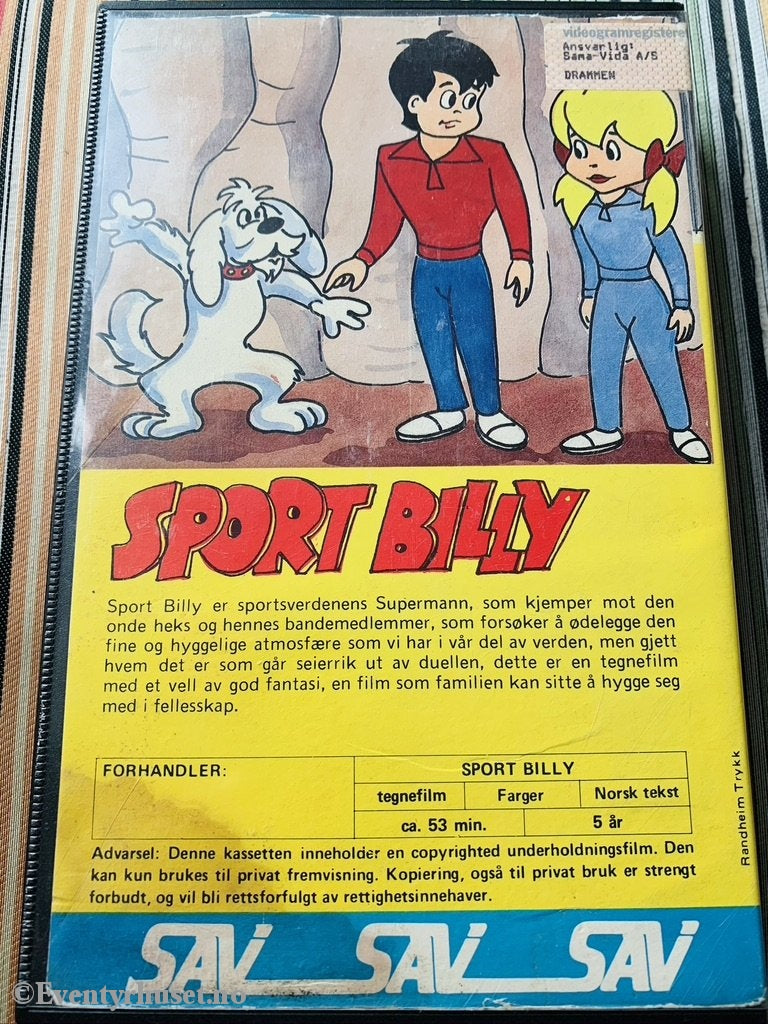 Sport Billy. Del 2-3. Vhs Big Box.