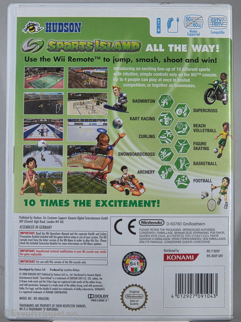 Sports Island . Nintendo Wii.
