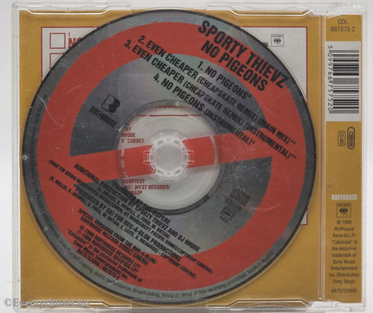Sporty Thievz, 1999, No Pigeons, CD singel