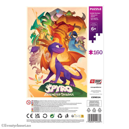 Spyro Reignited Trilogy Kids Puzzle Heroes (160 pieces) Home & Gifts