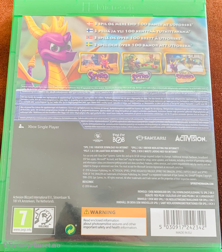 Spyro Reignited Triology. Xbox One.