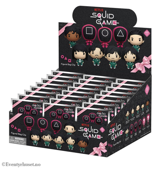 Squid Game 3D PVC Bag Clips Series 1 Display (24) Fashion & Accessories