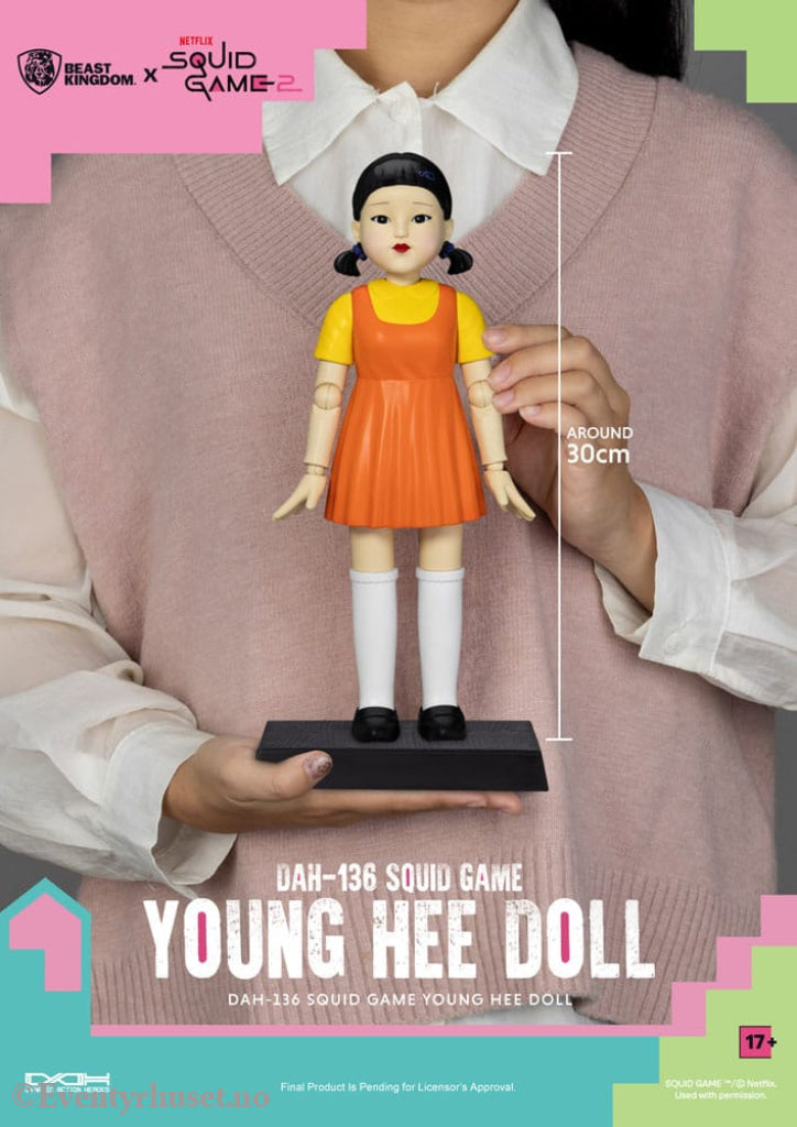 Squid Game Action Figure with Sound Young Hee Doll 30 cm Toys