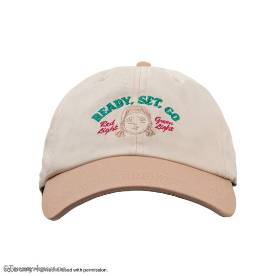 Squid Game Curved Bill Cap Red light green light Fashion & Accessories