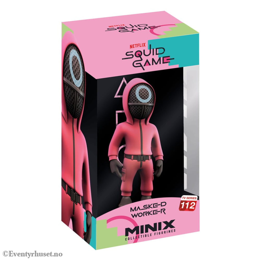 Squid Game Minix Figure Masked Circle Guard 12 cm Collectibles