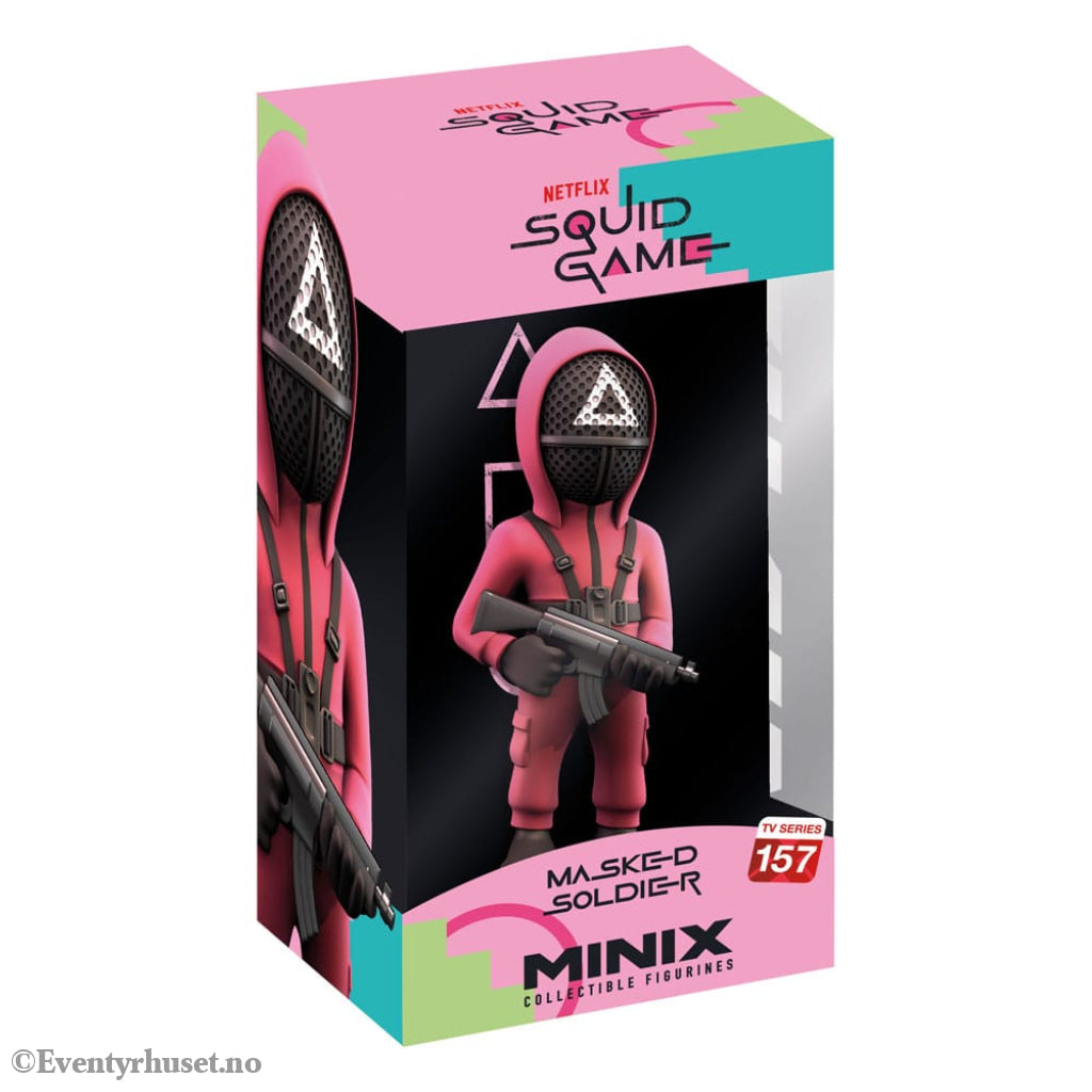Squid Game Minix Figure Masked Triangle Guard 12 cm Collectibles