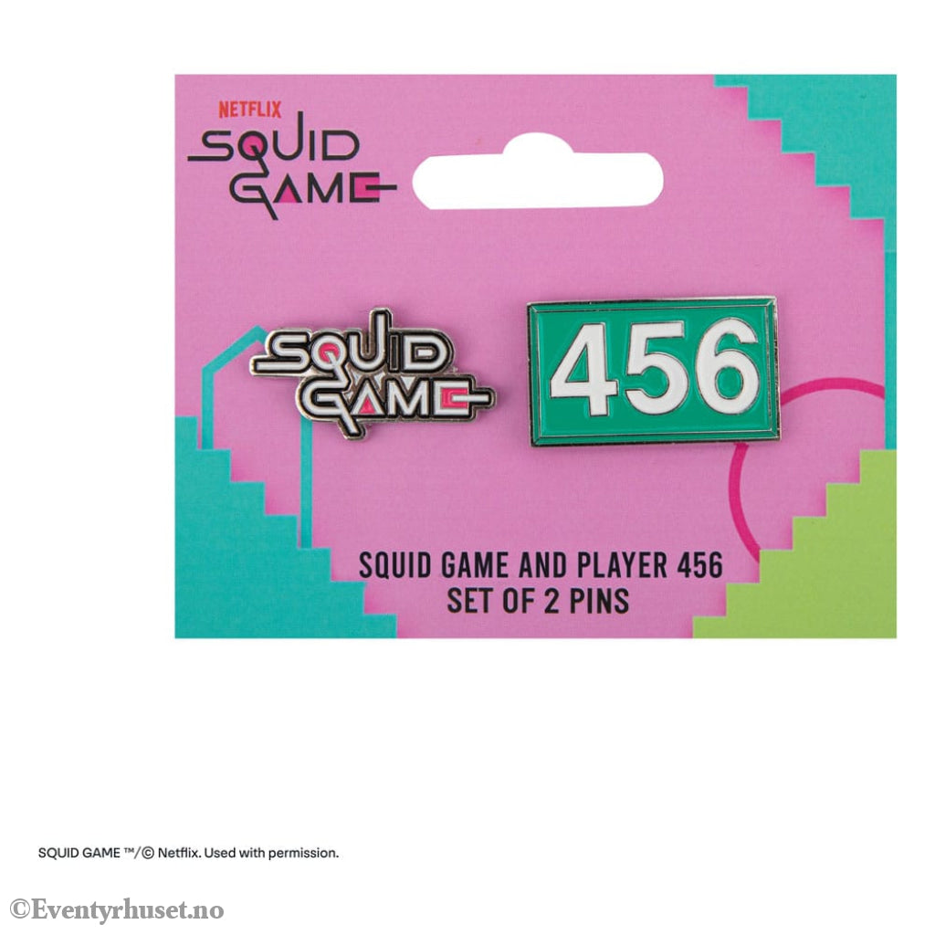 Squid Game Pins 2-Pack Squid Game & Player 456 Fashion & Accessories