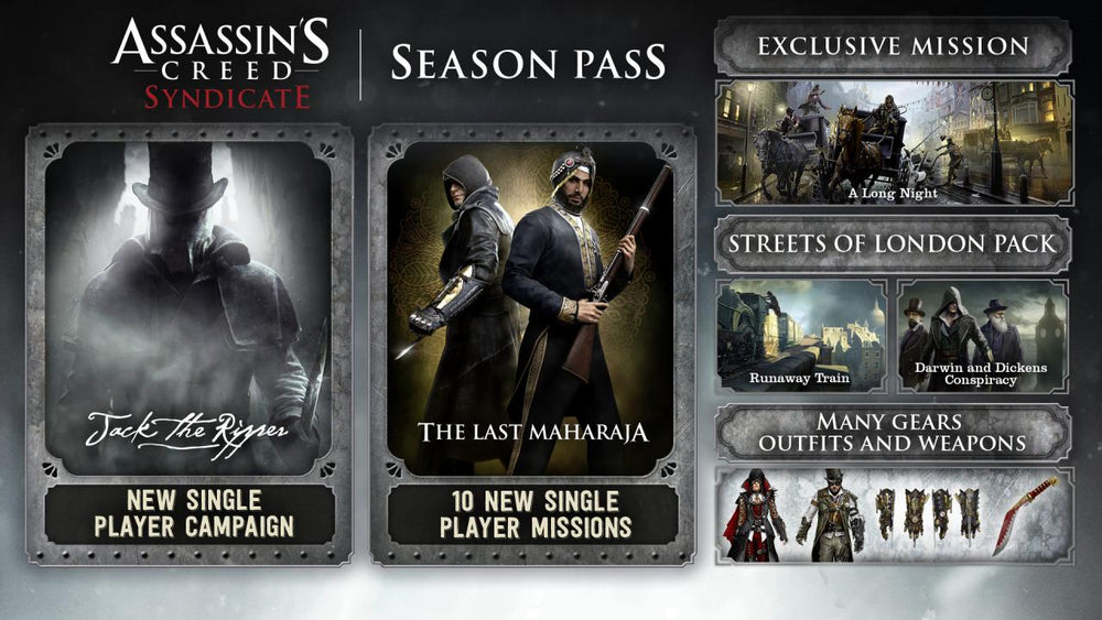 Assassin's Creed Syndicate - Season Pass DLC PC Ubisoft Connect CD Key