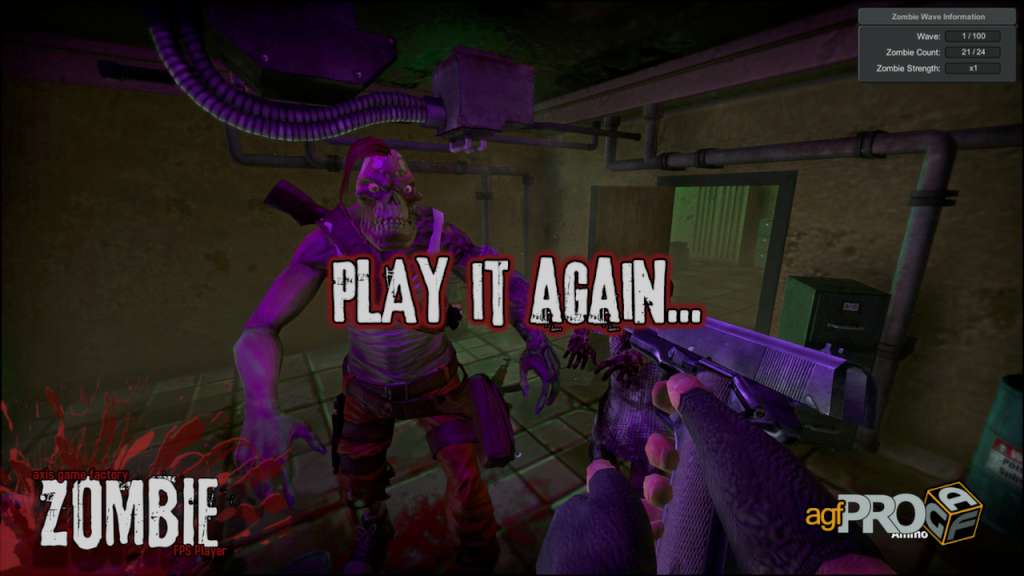 Axis Game Factory's AGFPRO Zombie FPS Player DLC PC Steam CD Key