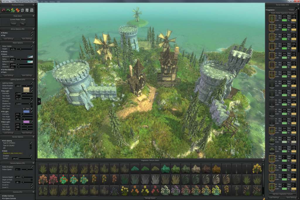 Axis Game Factory's AGFPRO + Zombie FPS + Fantasy Side-Scroller Player + BattleMat Multi-Player DLC PC Steam CD Key