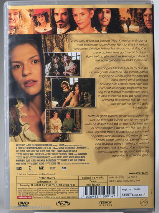 Stage Beauty (2004). DVD.