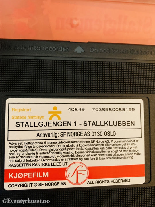 Stallgjengen 1. Stallklubben. 2001. Vhs. Vhs