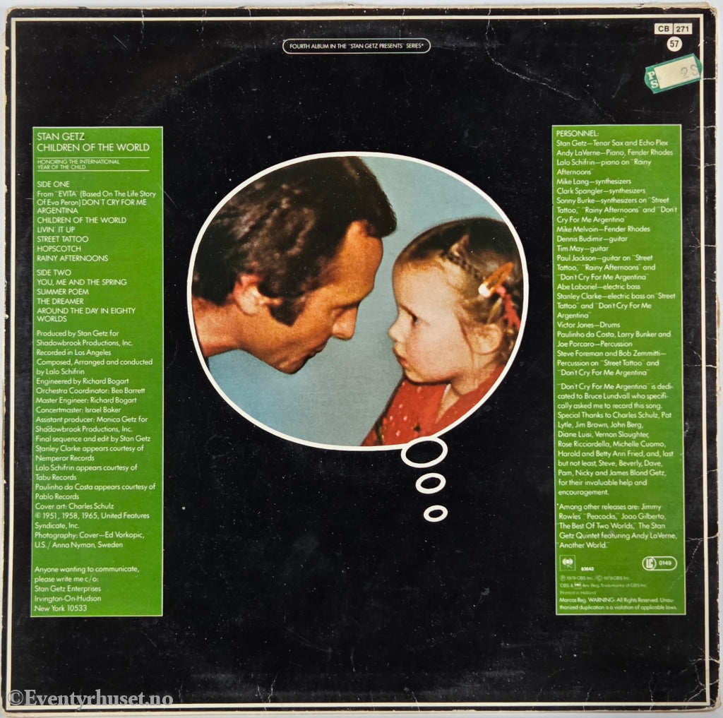 Stan Getz. 1979. Children Of The World. LP.