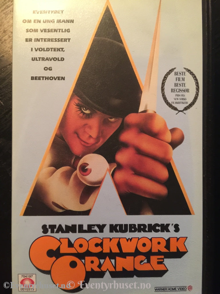 Stanley Kubrick. 1971. Clockwork Orange. Vhs. Vhs