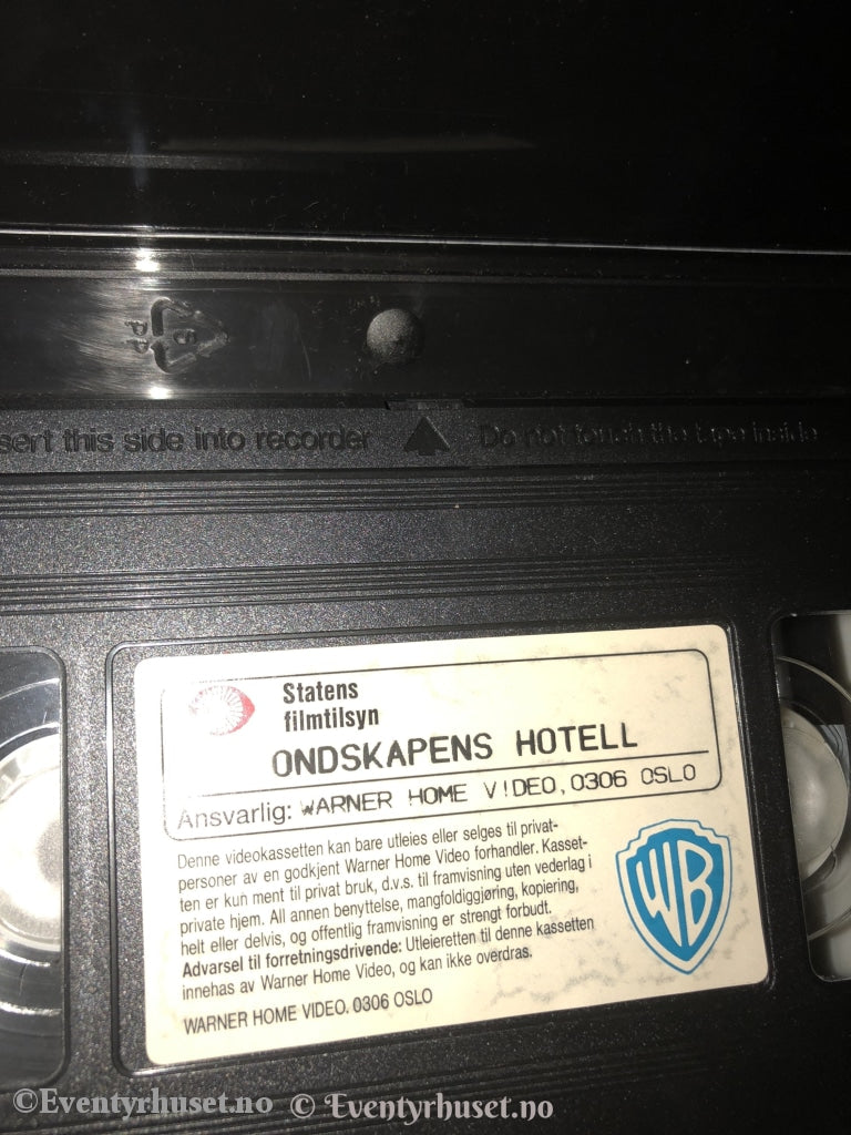 Stanley Kubrick. Ondskapens Hotell. Vhs. Vhs