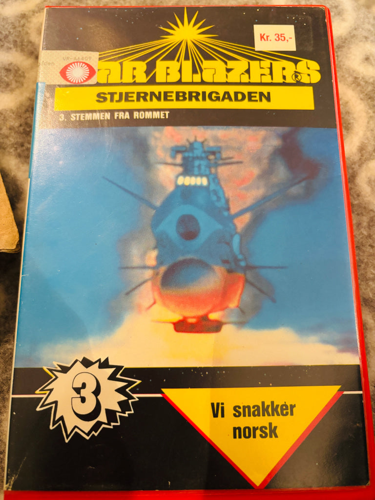 Star Blazers - Stjernebrigaden 3. Stemmen fra rommet. VHS Big Box. VHS Big Box