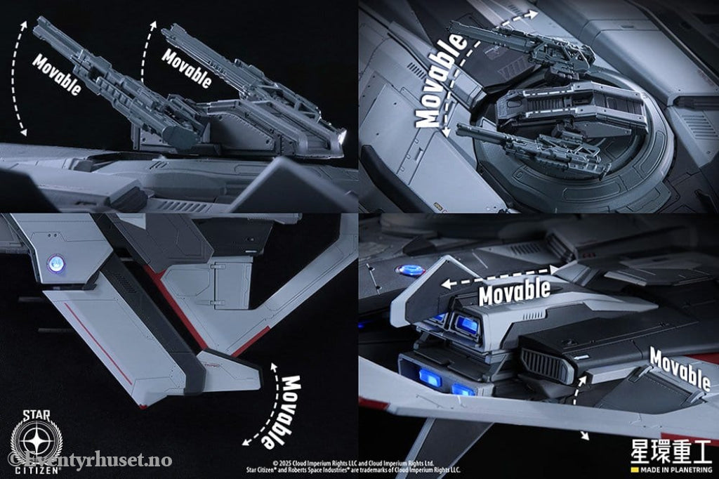 Star Citizen Pre-assembled Plastic Model Kit 1/100 Anvil F8C Lightning Pre-Assembled Finished Model Ver. 25 cm Manga &