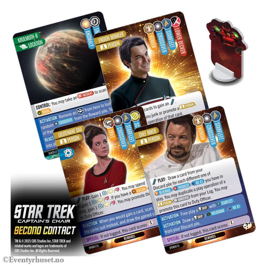 Star Trek: Captain’s Chair Card Game Second Contact *English Version* Games