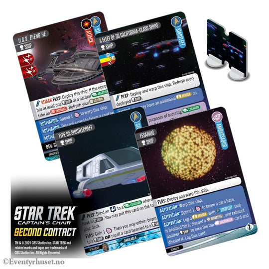 Star Trek: Captain’s Chair Card Game Second Contact *English Version* Games