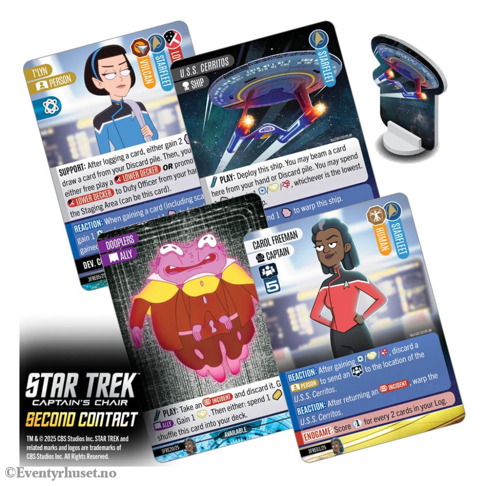 Star Trek: Captain’s Chair Card Game Second Contact *English Version* Games