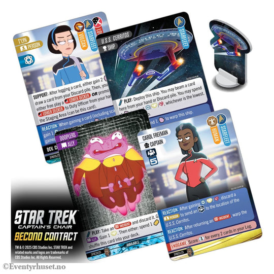Star Trek: Captain’s Chair Card Game Second Contact *English Version* Games