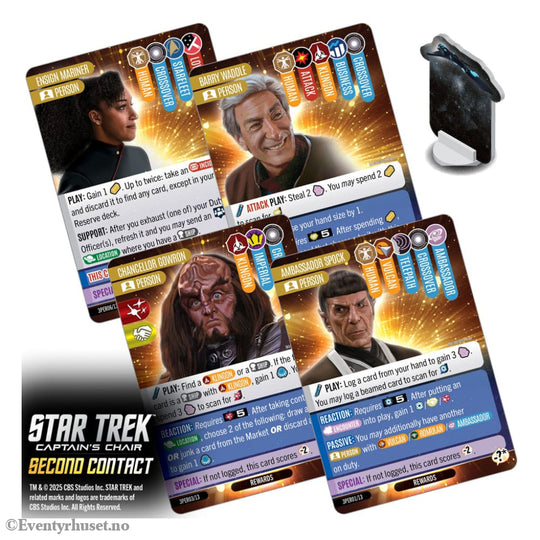 Star Trek: Captain’s Chair Card Game Second Contact *English Version* Games