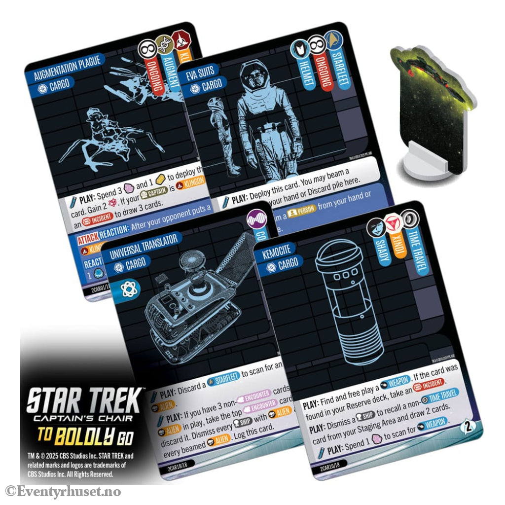 Star Trek: Captain’s Chair Card Game To Boldly Go *English Version* Games