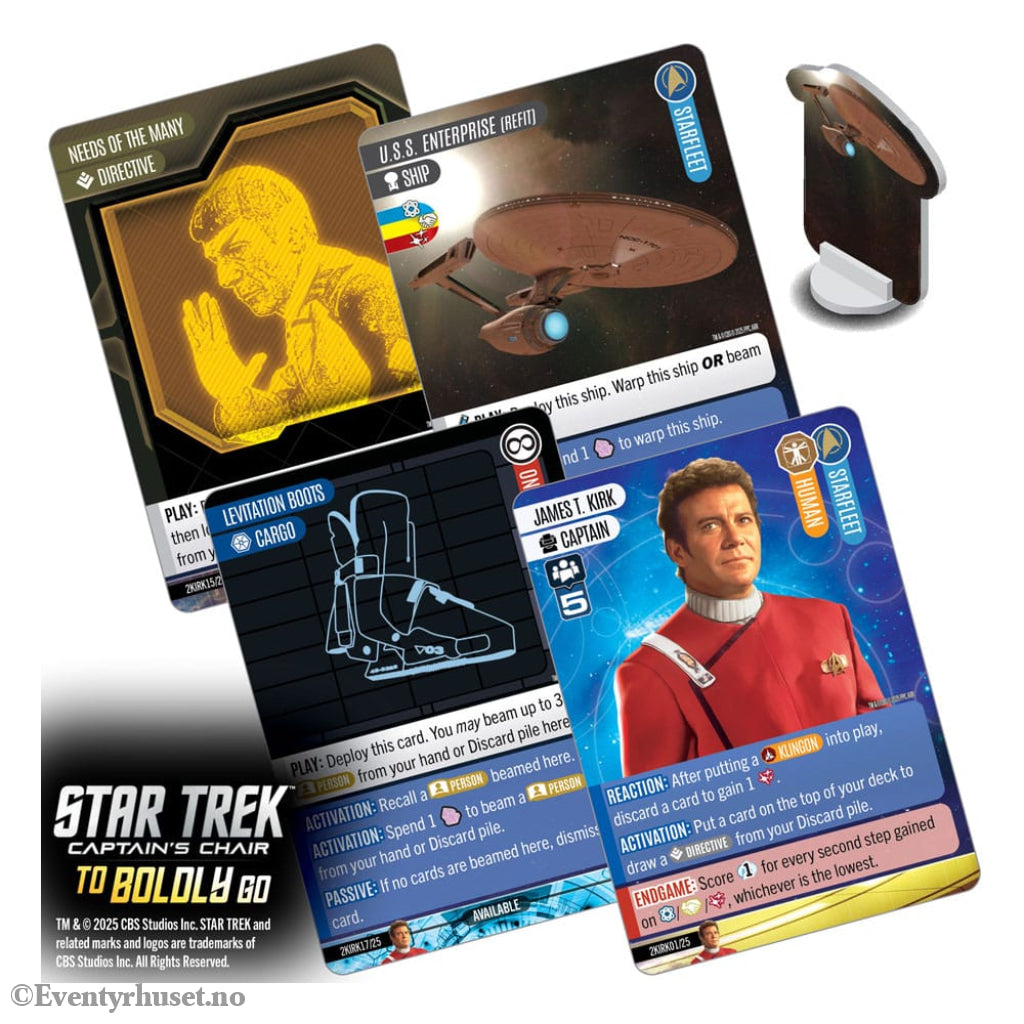 Star Trek: Captain’s Chair Card Game To Boldly Go *English Version* Games