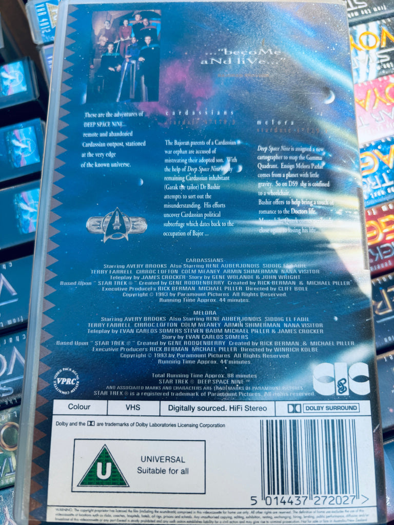 Star Trek Deep Space Nine. Cardassians / Melora. VHS. Solgt i Norge! VHS