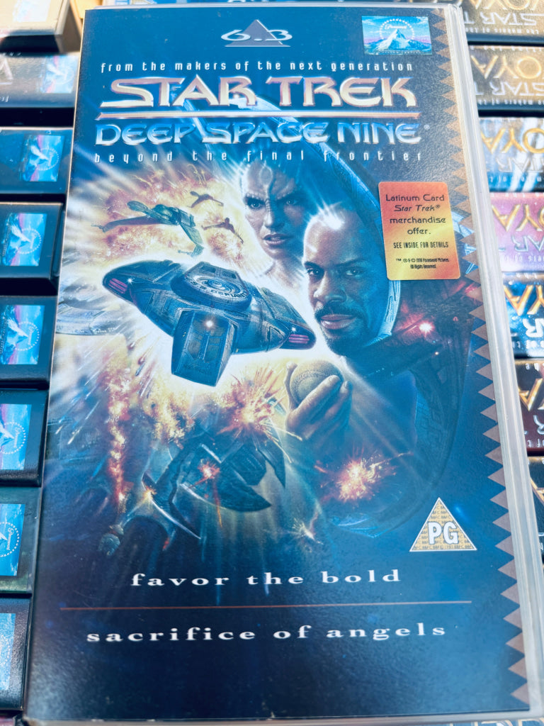 Star Trek Deep Space Nine. Favor The Bold / Sacrifice Of Angels. VHS. Solgt i Norge! VHS