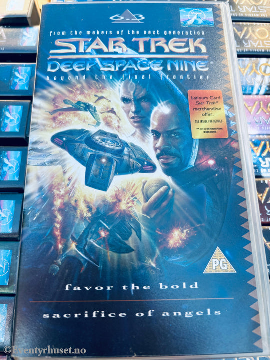 Star Trek Deep Space Nine. Favor The Bold / Sacrifice Of Angels. VHS. Solgt i Norge! VHS