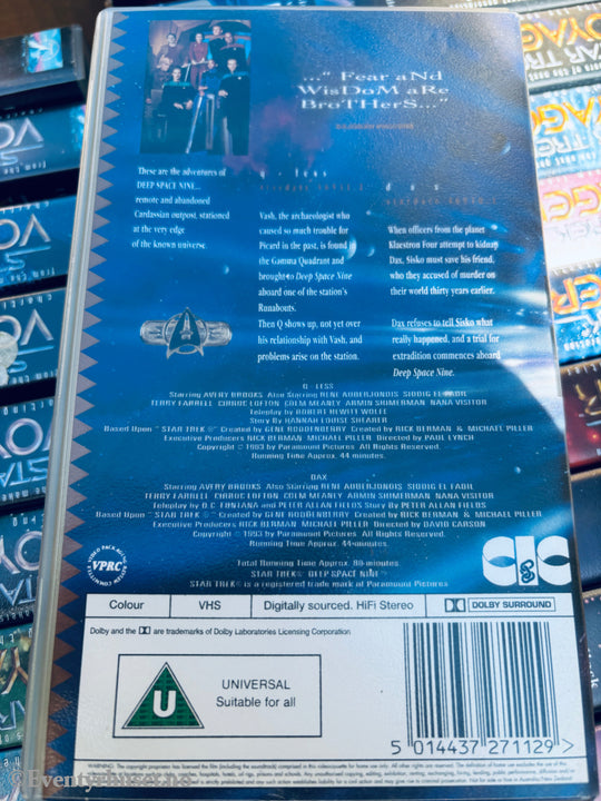 Star Trek Deep Space Nine. Q-Less / Dax. VHS. Solgt i Norge! VHS