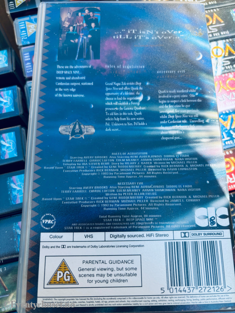 Star Trek Deep Space Nine. Rules of Acquisition/ Necessary Evil. VHS. Solgt i Norge! VHS