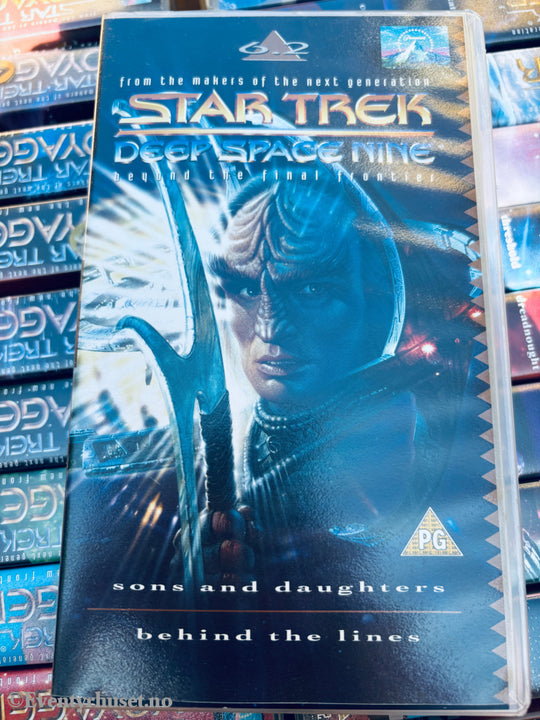 Star Trek Deep Space Nine. Sons and Daughters / Behind the Lines. VHS. Solgt i Norge! VHS