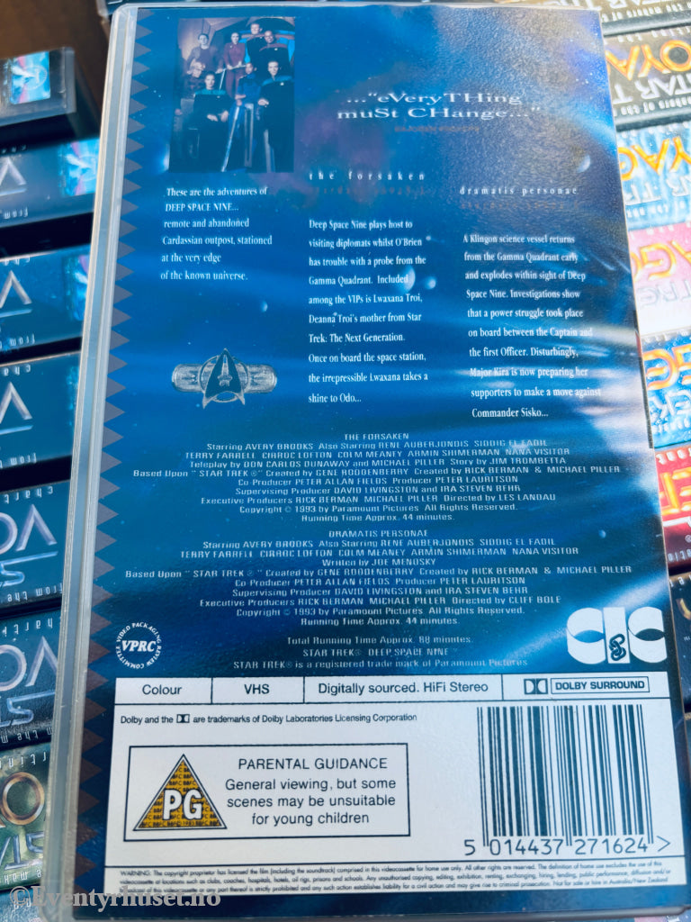 Star Trek Deep Space Nine. The Forsaken / Dramatis Personae. VHS. Solgt i Norge! VHS