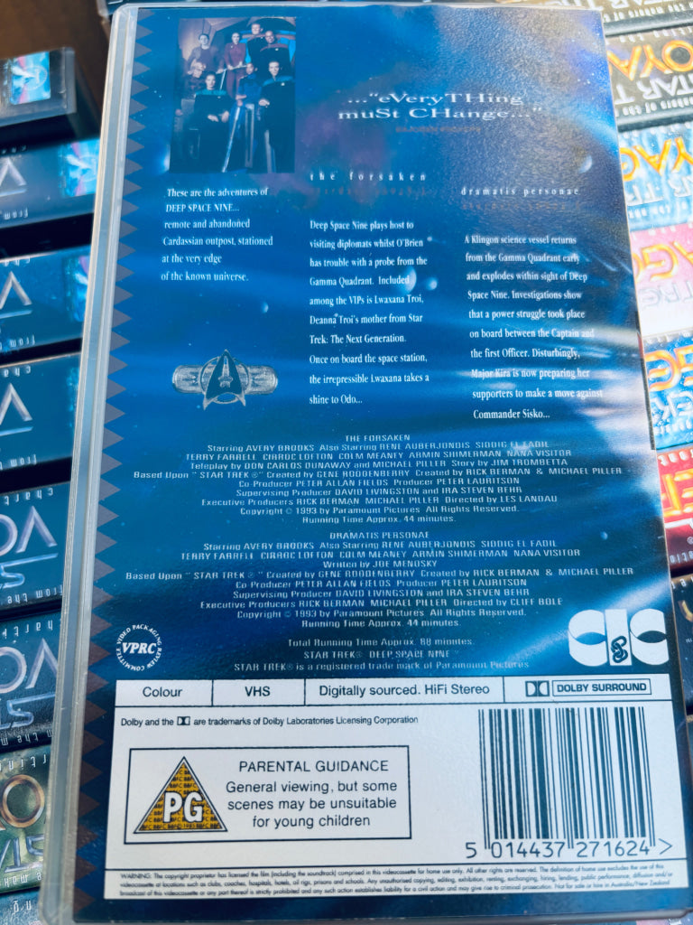 Star Trek Deep Space Nine. The Forsaken / Dramatis Personae. VHS. Solgt i Norge! VHS