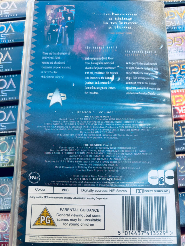 Star Trek Deep Space Nine. Vol. 3.1. VHS. Solgt i Norge! VHS