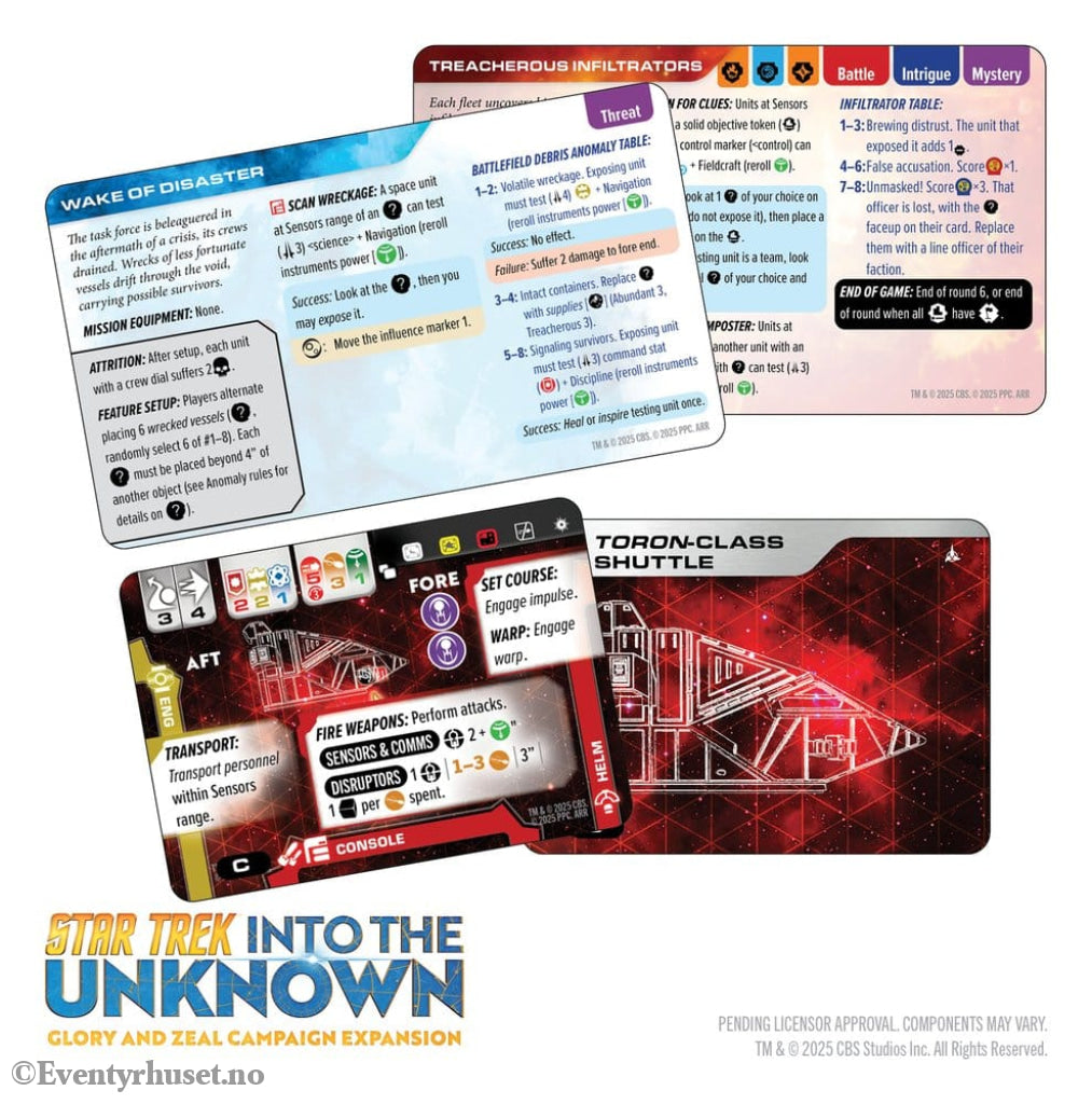 Star Trek: Into the Unknown Miniatures Game Expansion Glory and Zeal *English Version* Games